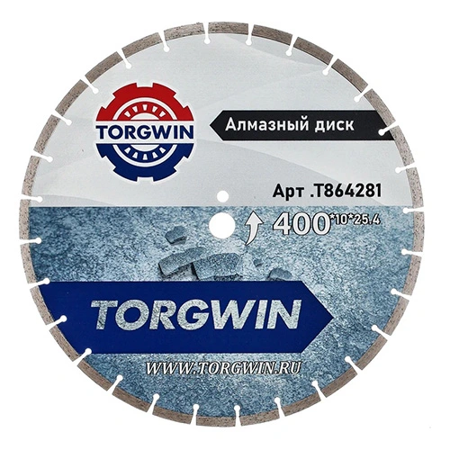Круг/диск алмазный 400х25.4х10 мм, TORGWIN