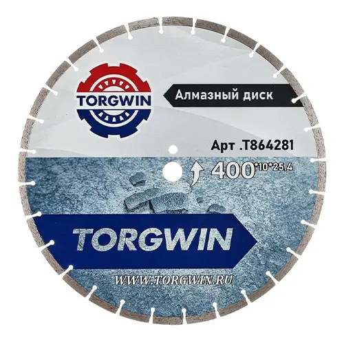 Круг/диск алмазный 450x25.4/32.0х3.5х10 мм, TORGWIN
