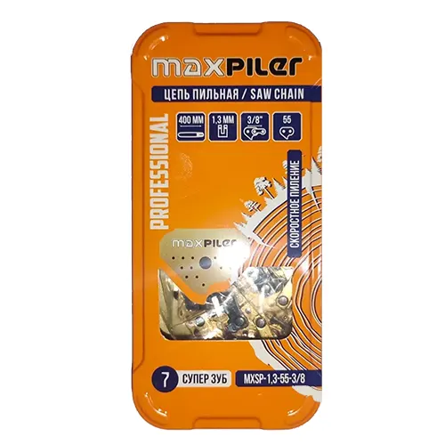 Цепь пильная PIT MAXPILER MXS-1,3-55-3/8 Prof металл короб