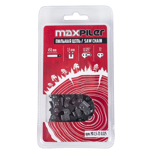 Цепь пильная PIT MAXPILER MXS-1,5-72-1/4 в блистере
