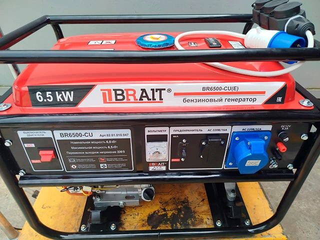Генератор бензиновый BRAIT BR6500CU